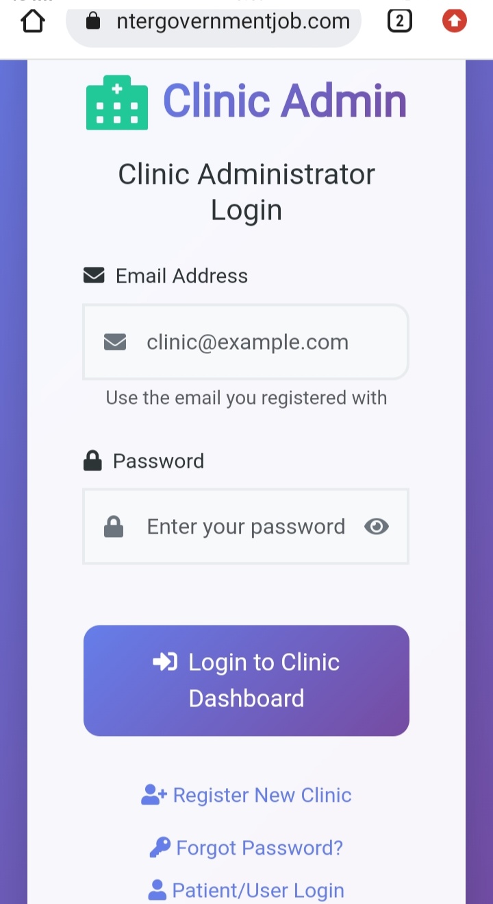 Clinic Admin