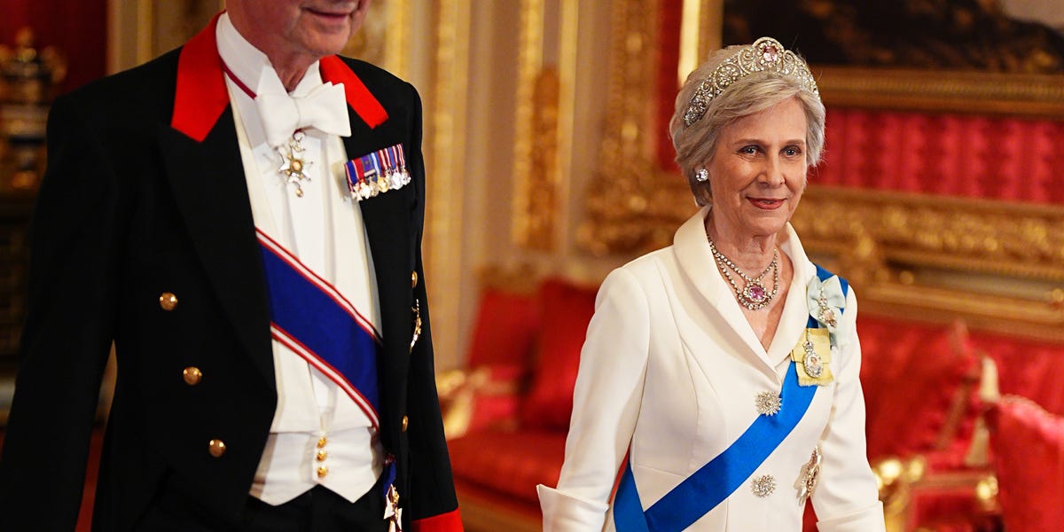 The Duchess of Gloucester's Signature Tiara Takes Center Stage at State Banquet