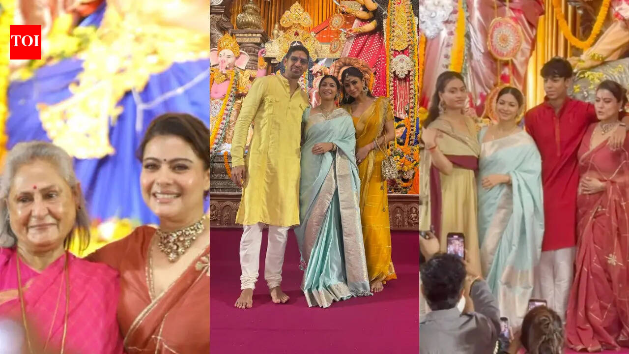 Bollywood Glamour Meets Cultural Heritage at Durga Puja Celebrations