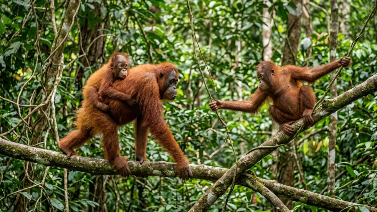 Wild Orangutan Mothers' Unconventional Parenting Strategies for Social Development